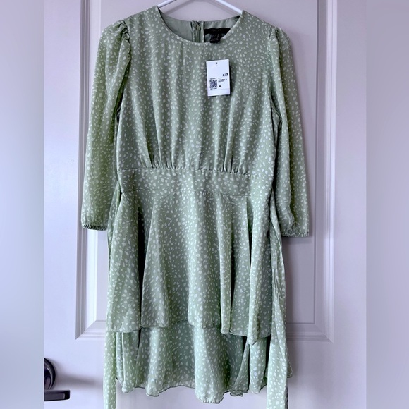 Forever 21 Mint Green Patterned Dress - Picture 2 of 8